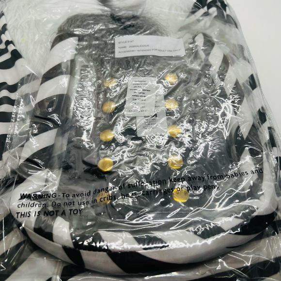NWT Zebralicious Costume black and white. 3 piece set. Size XSmall (85+ pounds) - Picture 8 of 8
